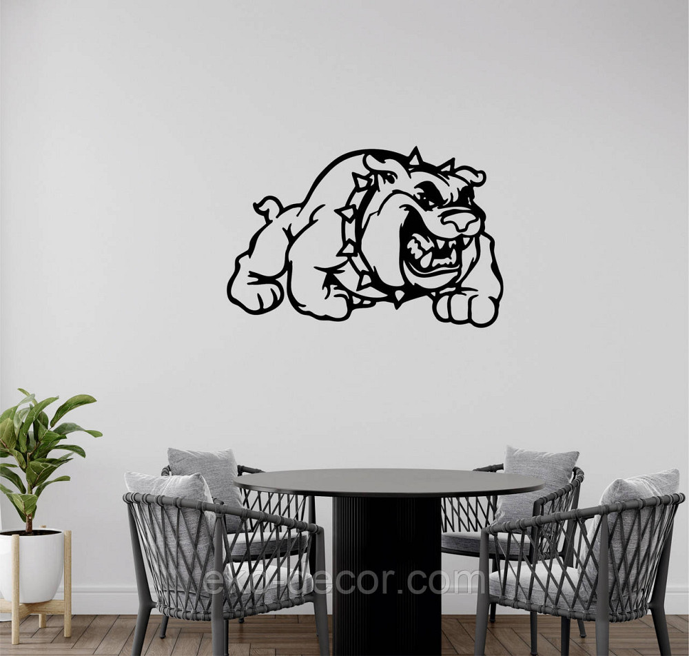 Декоративное настенное Панно «Бульдог - Спайк», Декор на стену 90*59 см, Черный Киев - изображение 4