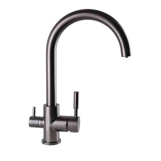 Смеситель для кухни под осмос Globus Lux LAZER GLLR-0333-11-GRAPHITE Киев