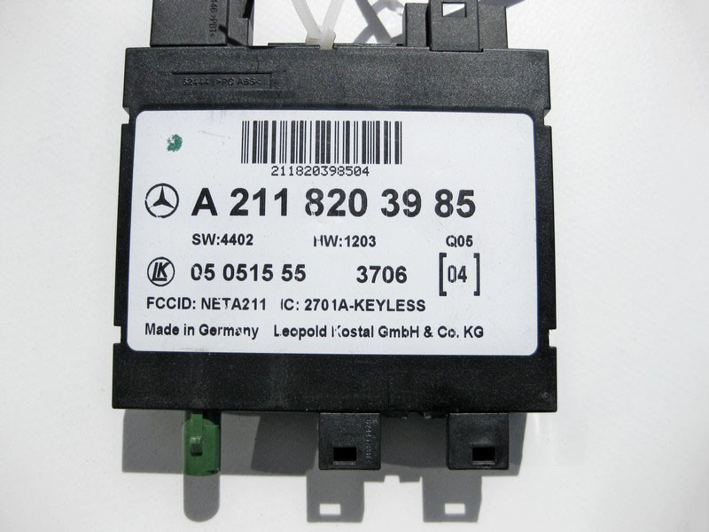 Mercedes-Benz  A2118203985 Блок дистанційного керування Keyless E-Class W211 CLS C219 Одесса - изображение 3