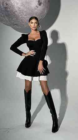 Женское романтическое мини бархатное платье 46/48 Одесса