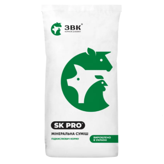 Мінеральна суміш підкислювач корму «SK PRO» 25 кг УПСП ЗВК Вінниця