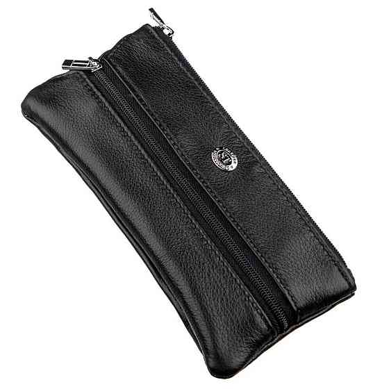 Чоловіча компактна ключниця ST Leather 18838 Чорний Київ