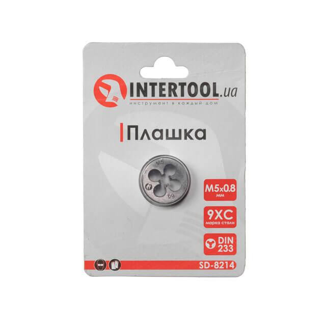 Плашка, M5×0,8 мм INTERTOOL SD-8214 Київ - фото 3