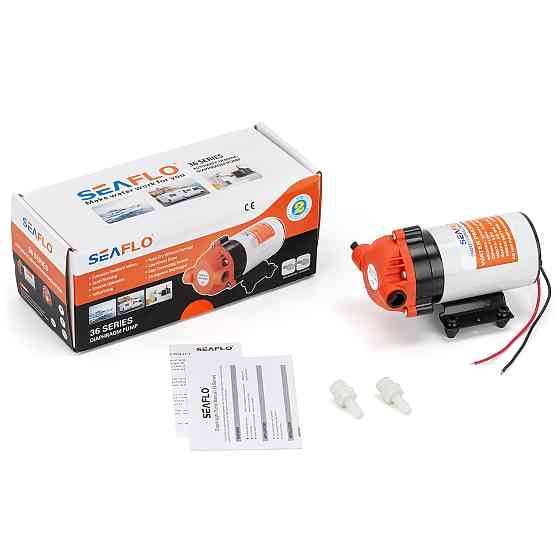 Автоматична діафрагмова помпа SEAFLO SFDP1-018-120-36 7 л/год 12 В 3/8 труба Київ