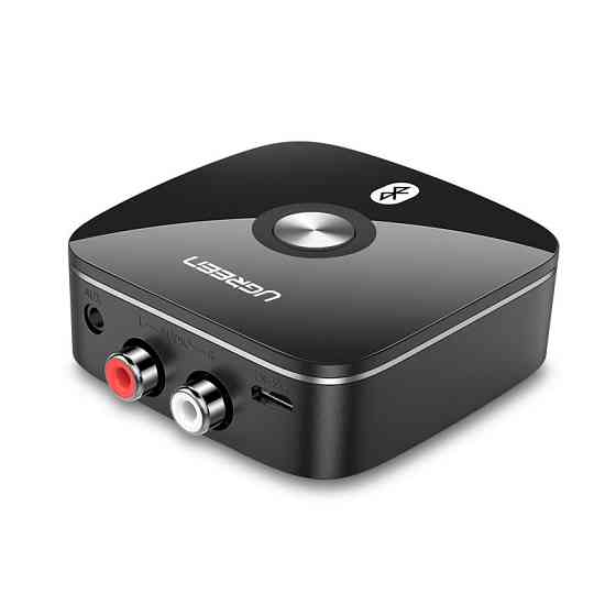 Бездротової Bluetooth 5.3 (без aptX™) аудіо приймач Ugreen 30445 c 3.5мм і 2RCA виходами (Чорний) Николаев