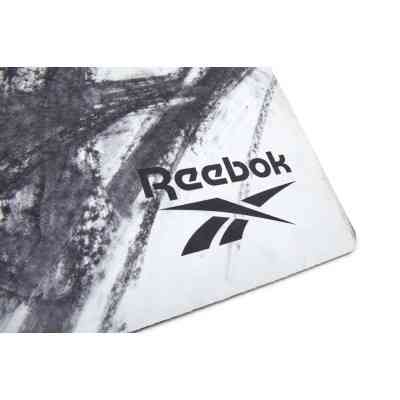 Коврик для йоги Reebok Natural Rubber Yoga Mat білий, сірий, мармур RAYG-11080OM (885652020923) Винница