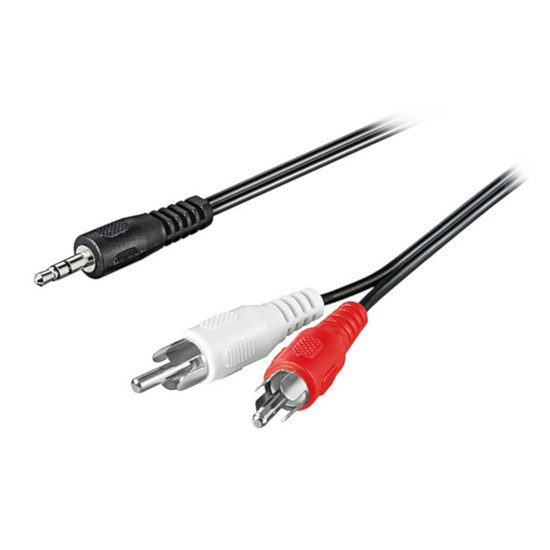 Кабель перехідник 2RCA M to Jack 2.5 stereo 1м Луцьк - фото 1
