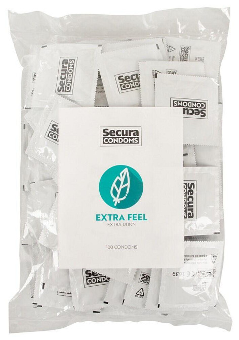 Презервативы тонкие SECURA EXTRA FEEL 100 шт Sex Aura Киев - изображение 1
