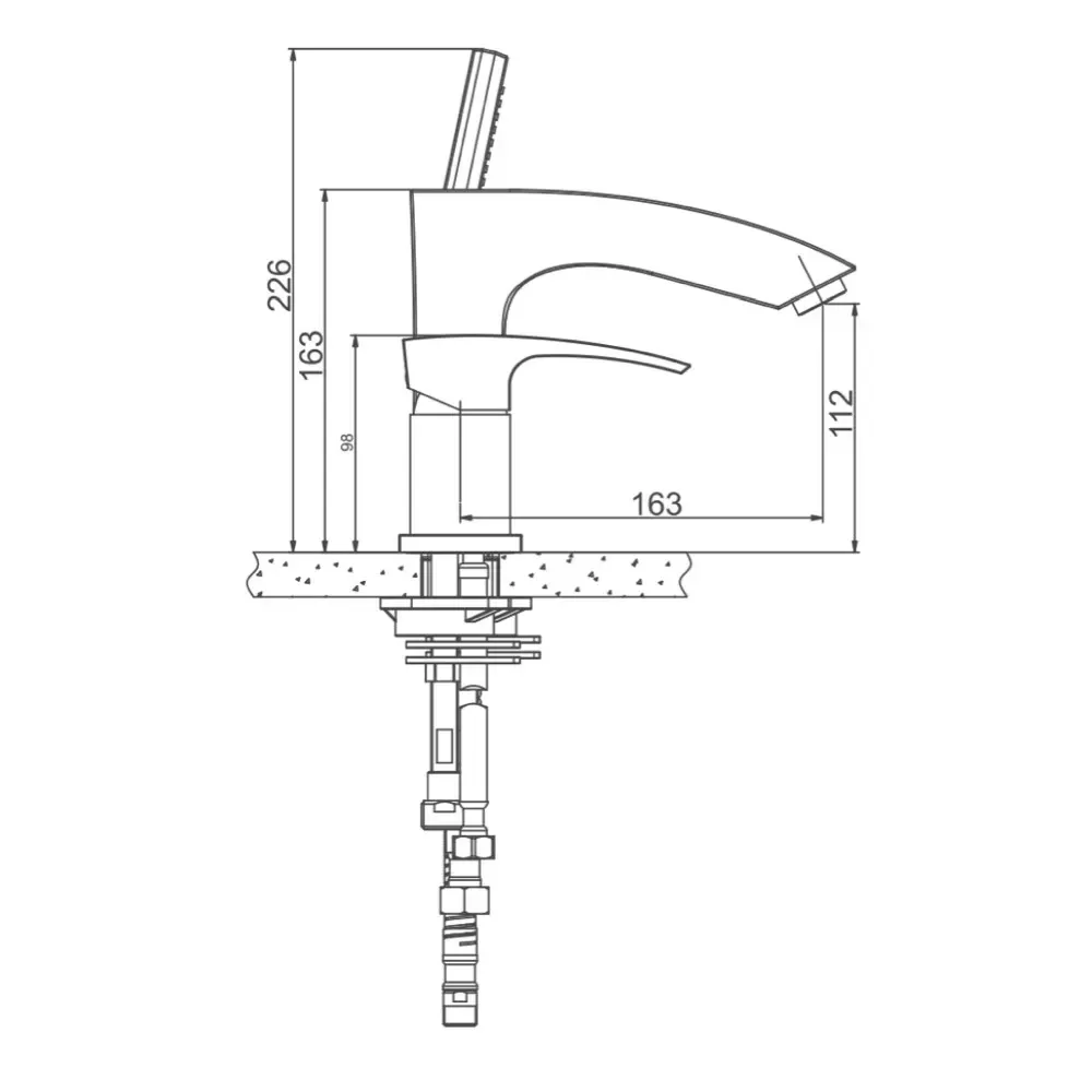 Змішувач на борт ванни GAPPO Jacob G1107 хром Київ - фото 9