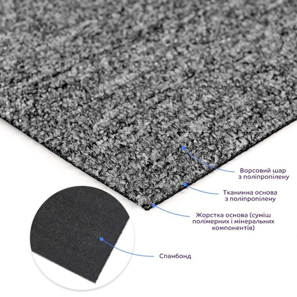Плитка для пола под ковролин Графит Киев - изображение 2