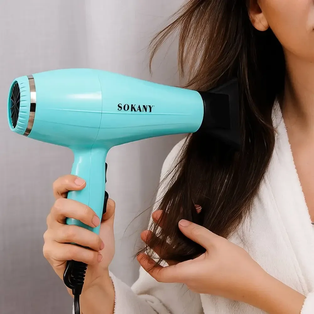 Фен для волосся Sokany SK-14013 950 Вт з 2 швидкостями, 2 температурними режимами та петлею для підвішування Одеса - фото 4