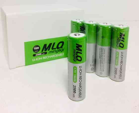 Аккумуляторы MLQ-2500/18650/3.7V-4.2/2500mAh (384 шт/ящ) Киев