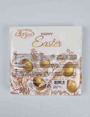 Пасхальная бумажная двухслойная салфетка (ЗЗхЗЗ, 16шт)  La Fleur 