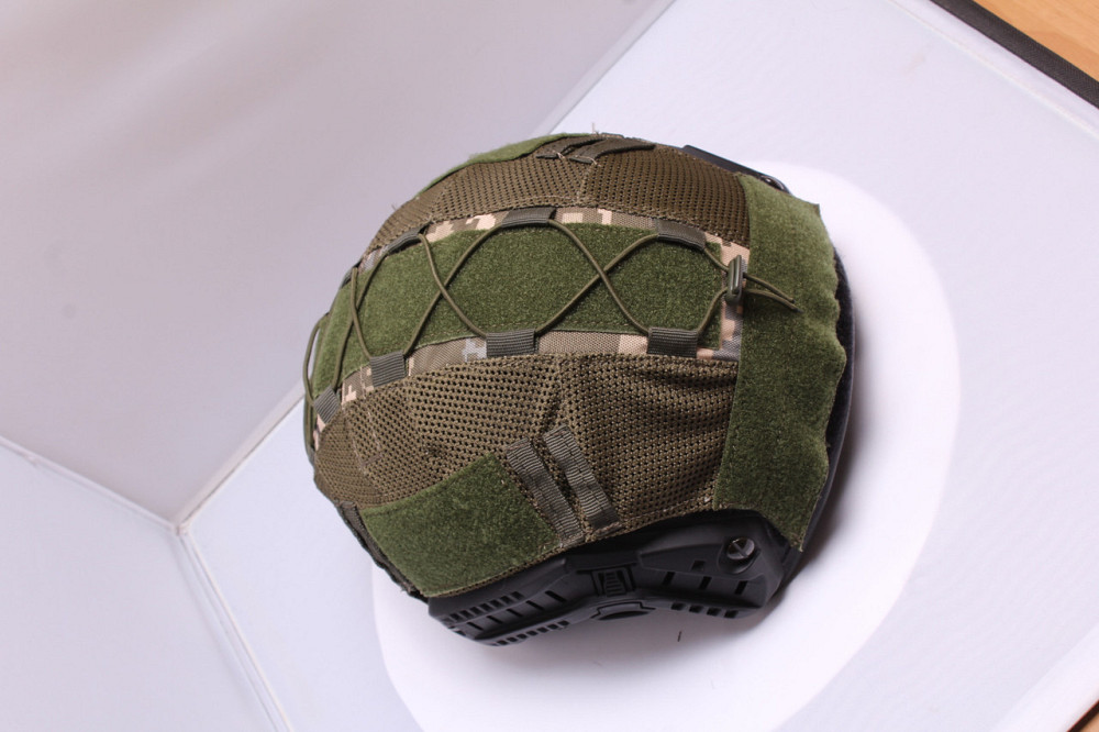 Кавер чохол для шолома відкритий безухий Fast маскуючий тактичний Піксель Одеса - фото 5
