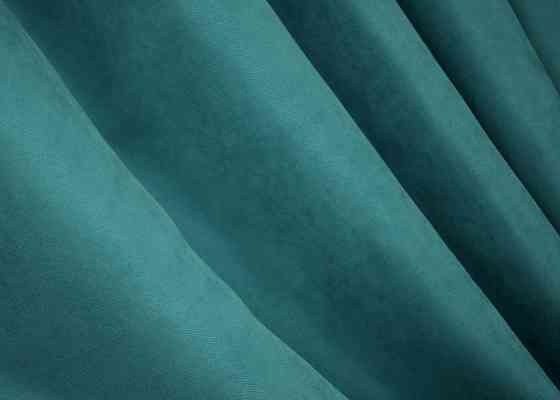 Комплект коротких штор VR-Textil Микровелюр Petek № 1492ш Бирюзовый 130х170 см 2 шт (35-0214) Киев