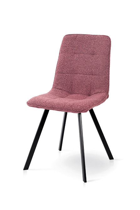 Стілець ФРЕШ (квадрат) чорний/букле цегляна Київ - фото 1