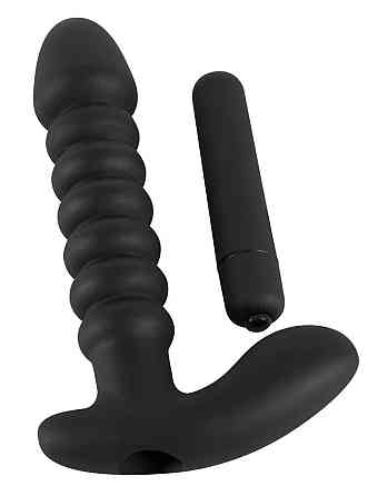 Анальный вибратор - Black Velvets Vibrating Plug Medium Sex Aura Киев