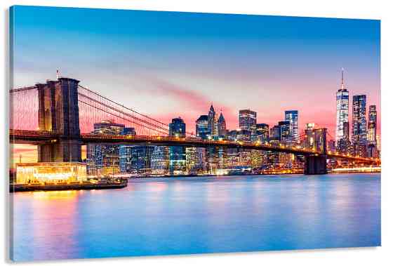 Картина холст в гостиную / спальню  Нью-Йорк   MLP_378 90х180см Киев