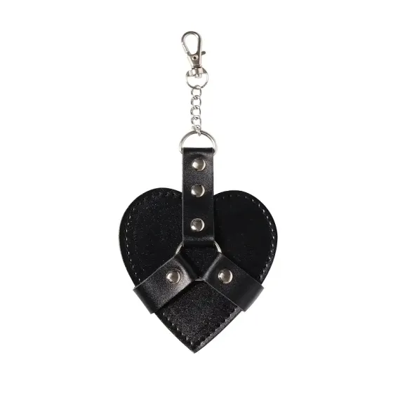 Брелок на карабіні для ключів Art of Chained Heart, Чорний Львов