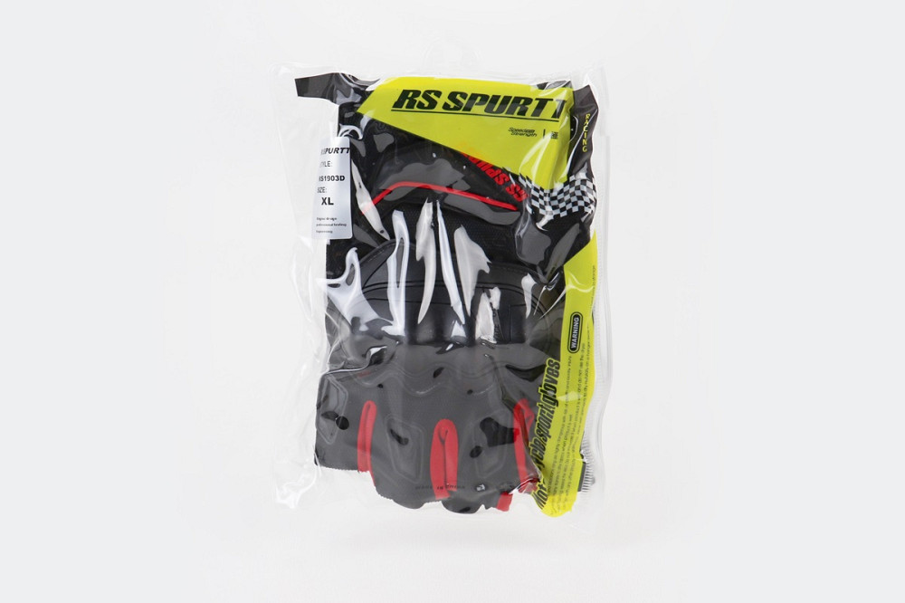 Перчатки мотоциклетні без пальців XL-Чорно-Червоні, тип 2 Киев - изображение 2