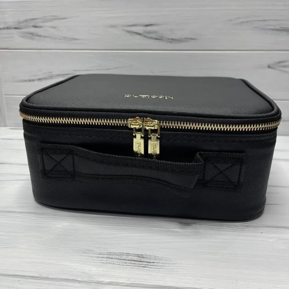 Розовая Органайзер бокс с зеркалом бьюти кейс косметичка чемоданчик сумка для хранения косметики и принадлежностей 26х23х10 см Коломия - фото 9