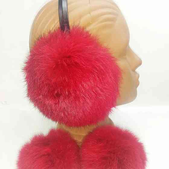 Комплект навушники хутряні і 2 резиночки на волосся Харків