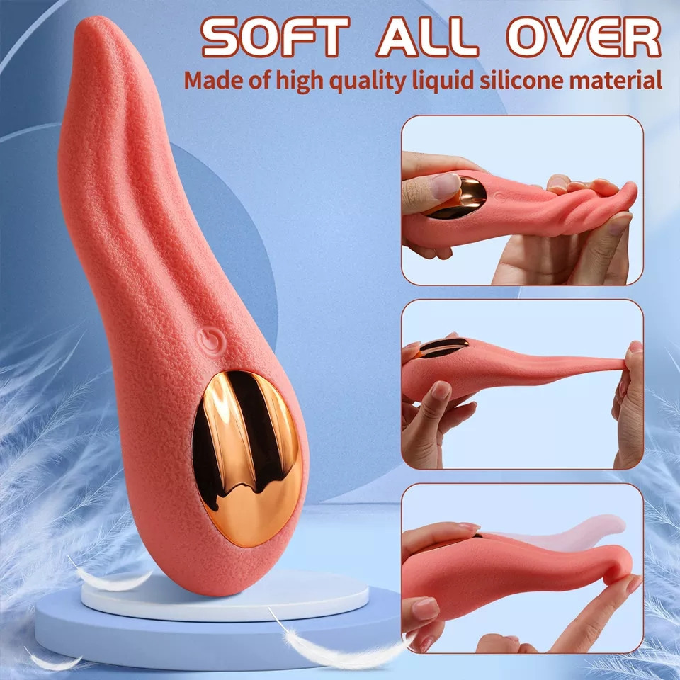 Вібратор жіночий язик, довжина 15см,10 режимів Київ - фото 1