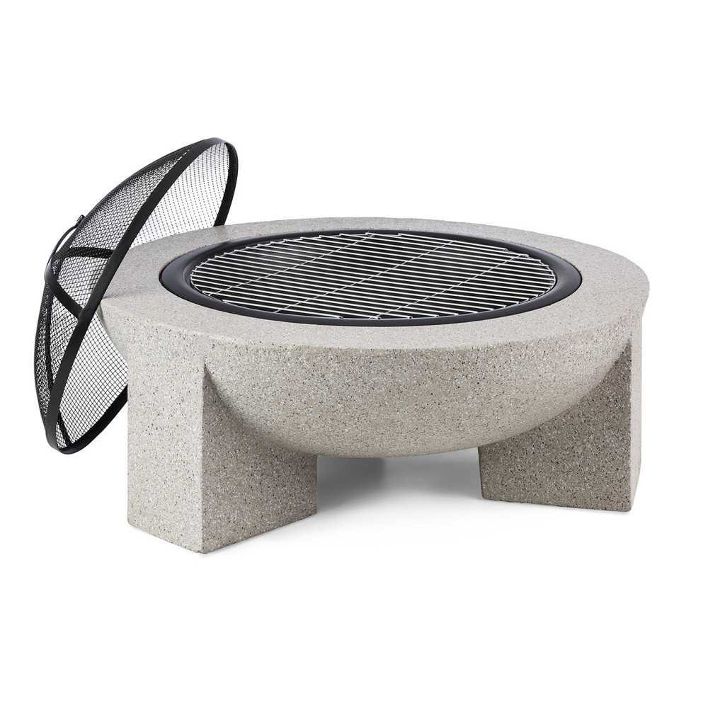 Чаша для вогню Troja Ø 75 см, решітка для каміна, решітка зі сталі, MgO, штучний камінь (Німеччина, читати Рівне - фото 6