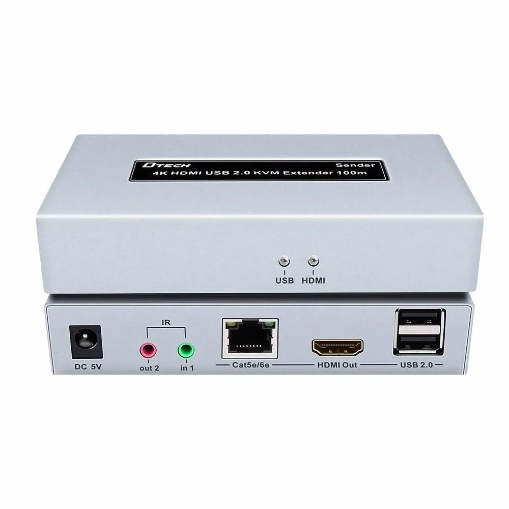Подовжувач 4K HDMI і USB 2.0 KVM 100m Dtech DT-7051 (74-00124) Київ - фото 7