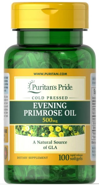 Олія вечірньої примули Evening Primrose Oil 500 mg with GLA 100 Softgels Київ - фото 3