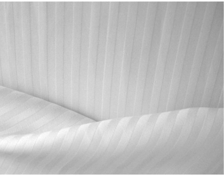 Простирадло сатин Страйп на резинці 200х​​​​​​​160х20 см біла, двоспальна Київ - фото 3