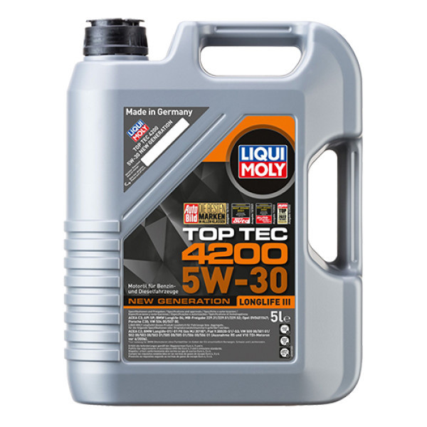 LIQUI MOLY Синтетична моторна олива - Top Tec 4200 SAE 5W-30 5л. Коломия - фото 1