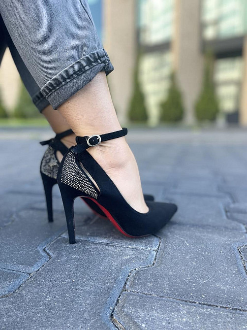 Туфлі жіночі LENA MELIANI N47-E61138-1 чорні (весна-осінь, еко-замша) (3602) 36р.37р.38р. 36 Коломия - фото 1