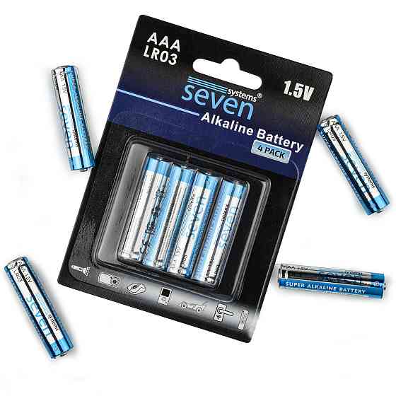 Батарейки SEVEN LR03 AАA 1.5V 4 шт Київ
