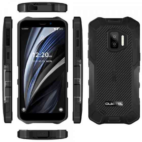 Смартфон Oukitel WP12 Pro 5.5" HD+ /4 GB / 64 GB / MTK6762D / 4000 mAh / 13+5Мп / IP68 Black (6931940701631) Київ