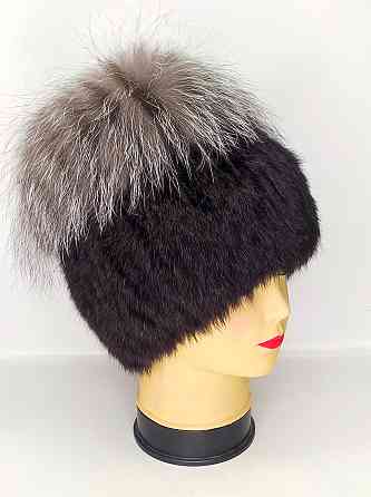 Шапка меховая женская кубанка Мерлин Коричневый Харьков