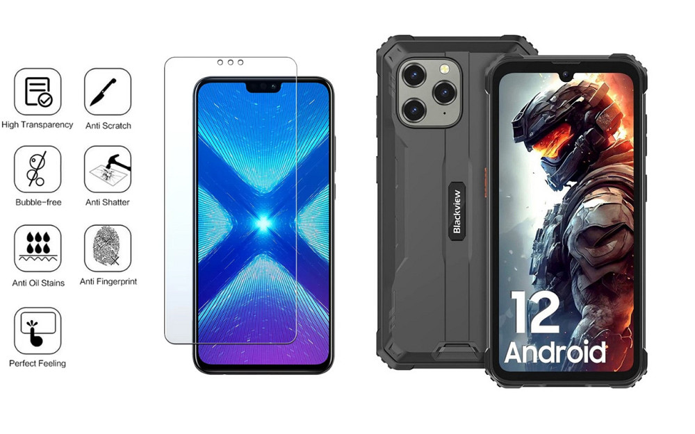 Защитное стекло NeoGlass для Blackview BV5300, BV5300 Plus, BV5300 Pro – ультрапрозрачное и устойчивое Киев - изображение 4