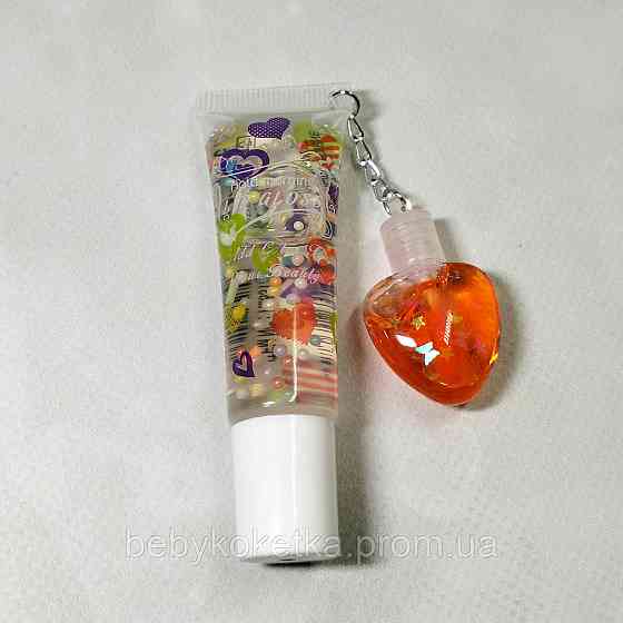 Дитячий блиск для губ зволожуючий Hold morning Lip Gloss HL Помаранчовий тінт Львів