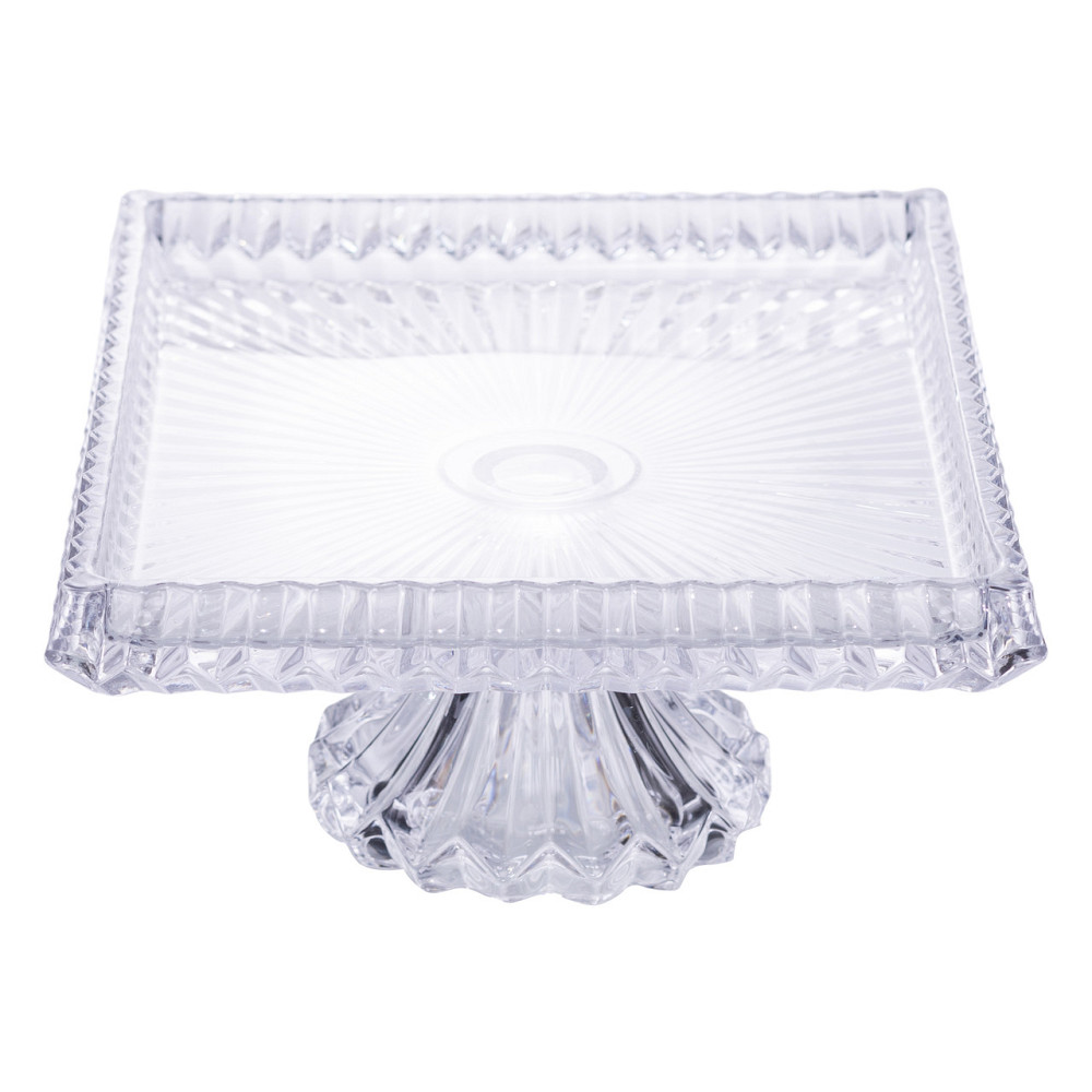 Yiwu Тортівниця прямокутна на ніжці 30×25×13 (см) скляна HP-19-147 Коломия - фото 4