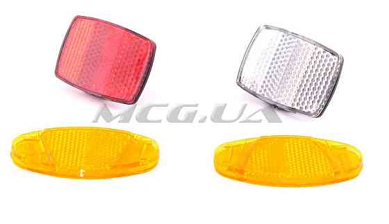 Светоотражатель велосипедный (катафот) (4шт, в асортименте) DS Мукачево