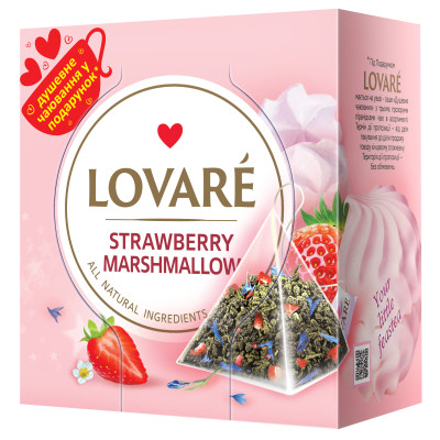 Чай Lovare "Strawberry marshmallow" 15х2 г (lv.74629) Винница - изображение 1