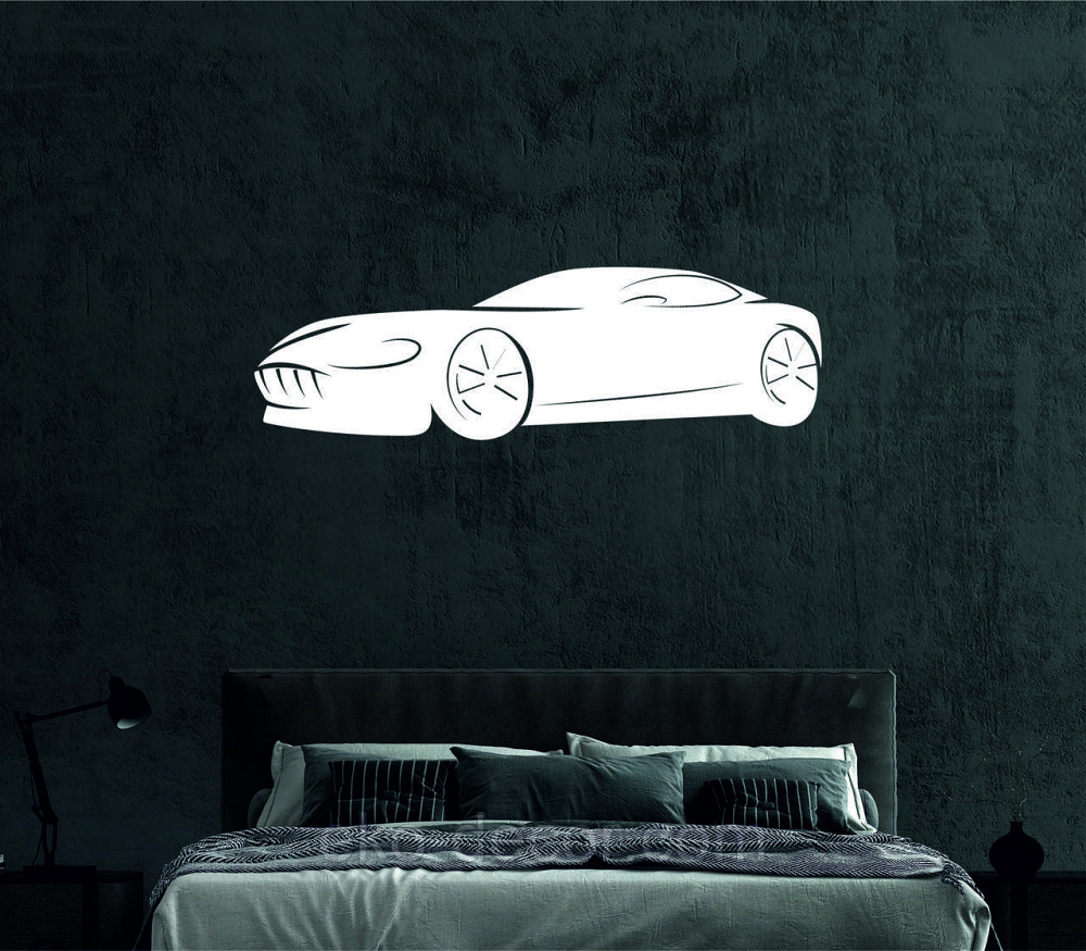 Декоративное настенное Панно «Автомобиль» Декор на стену 90*27 см, Белый Киев - изображение 4