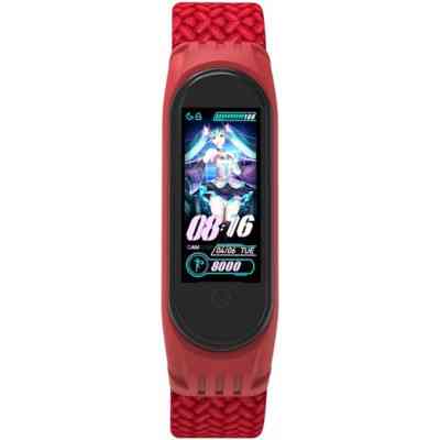 Ремінець до фітнес браслета Armorstandart Braided Solo Loop для Xiaomi Mi Band 4/5/6 Red size L (ARM58762) Вінниця