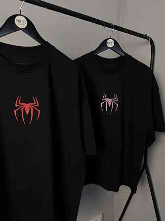 Парні футболки Spider-Man та Spider-Gwen для закоханих | Oversize Чернівці