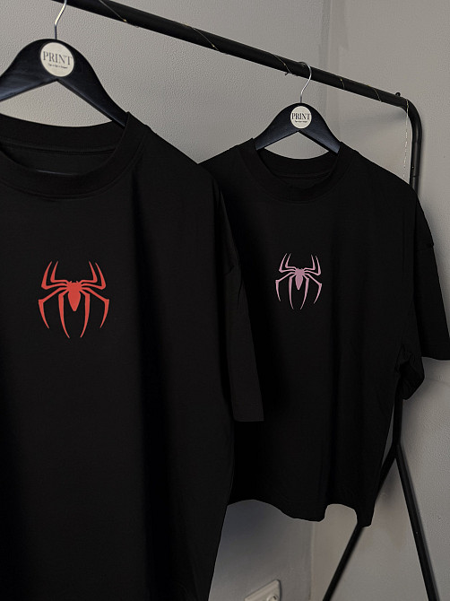 Парні футболки Spider-Man та Spider-Gwen для закоханих | Oversize Чернівці - фото 4