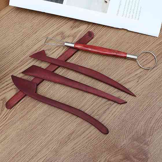 Набор деревянных стеков для лепки из полимерной глины 5шт Киев