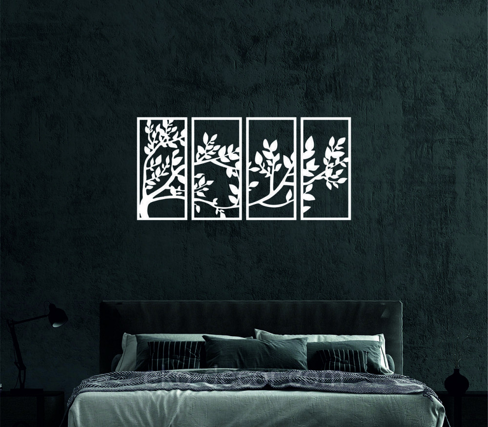 Декоративне настінне Панно «Весна», Декор на стіну 70*145 см, Білий Київ - фото 4