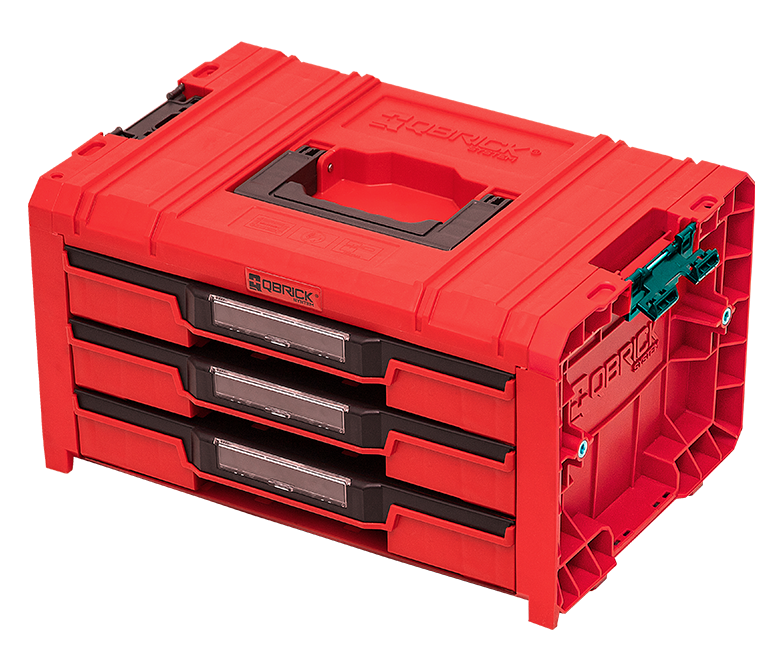 Ящик для инструментов Qbrick System PRO Drawer 3 Toolbox 2.0 Expert RED (5901238257509) Киев - изображение 1