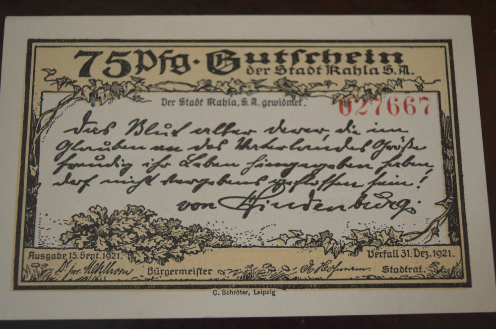 Германия. Нотгельд. 75Pf ( 7 ) Полтава - изображение 1