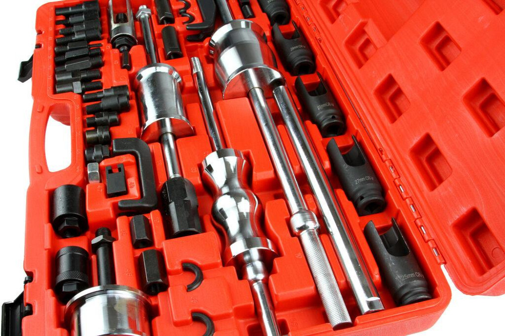 Универсальный Инерционный съемник дизельных форсунок с адаптерами в кейсе Mar-Pol (M57689) Нововолынск - изображение 7